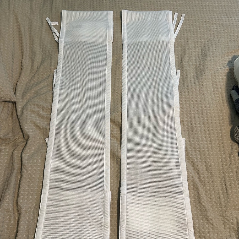 White Mesh Bed Rail Covers